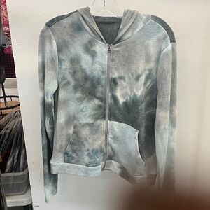Bear DanceTie-Dye Zip-Up Hoodie